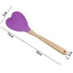 High Temp Nonstick Heart Silicone Spatula Spoon - Green - 5