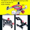 PROMEND Aluminum Cell Phone Holder for Motorcycle, Adjustable Angle, Black - 6