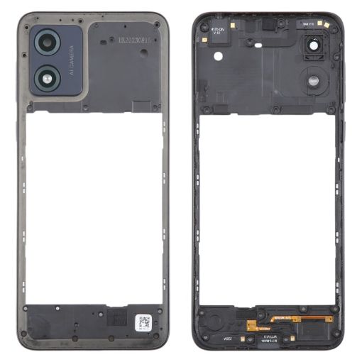 Motorola Moto E13 Middle Frame Bezel Plate - Black - 1