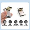 8K 60Hz Displayport Adapter Converter, Left Angle - Male to Female - 2