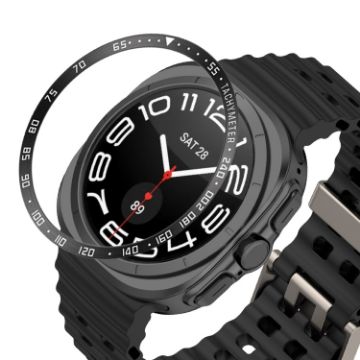 Samsung Galaxy Watch Ultra 47mm Style E Bezel Ring Cover - Black - 1