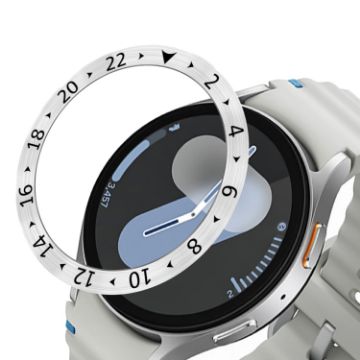 Samsung Galaxy Watch 7 44mm Style C Stainless Steel Bezel Ring Cover - 1