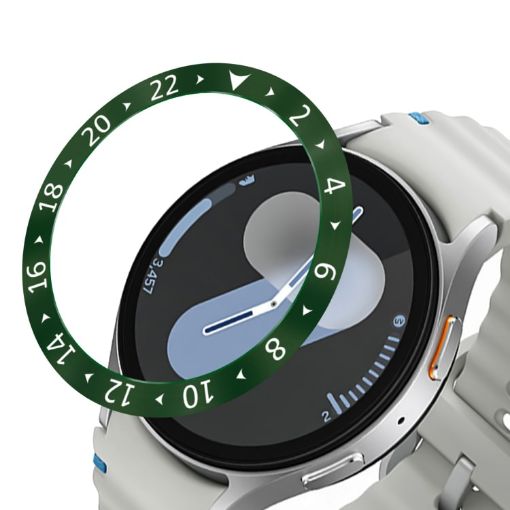 Samsung Galaxy Watch 7 44mm Style C Stainless Steel Bezel Ring Cover - 1