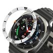 Samsung Galaxy Watch Ultra 47mm Style B Stainless Steel Bezel Ring Cover - 1