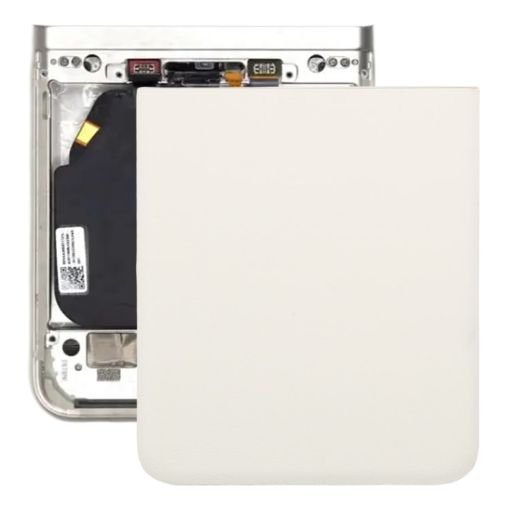 Motorola Razr 40 Lower Part Battery Back Cover - White - 1