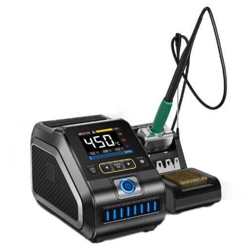 FNIRSI 200W Electric Soldering Iron Station - US Plug F210 Upgrade - 1