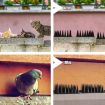 20pcs/Box 30cm 3 Rows Spikes Plastic Bird Repellent Spikes - Brown - 7