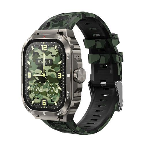 WK WH-03 2.01" Smart Watch with Bluetooth Calls - Camouflage - 1