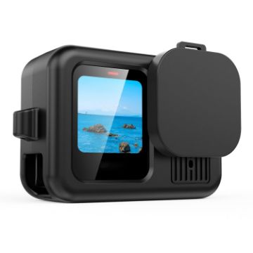 GoPro HERO13 Black Silicone Case Cover with Wrist Strap & Lens Cover - 1
