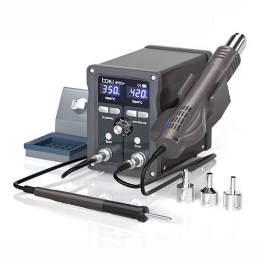 BAKU BA-898D+ T12 Solder Station - Adjustable Temperature Electric Soldering Iron - 1