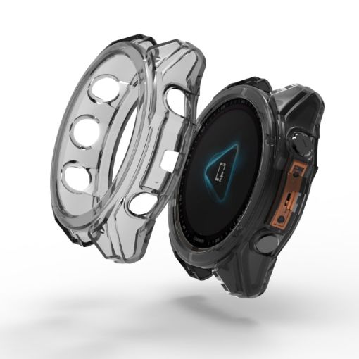 Garmin Fenix 8 AMOLED 47mm Protective Case - Transparent Black - 1
