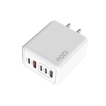 120W 3 PD Type-C Dual USB Quick Charger for Mobile Phones - 1