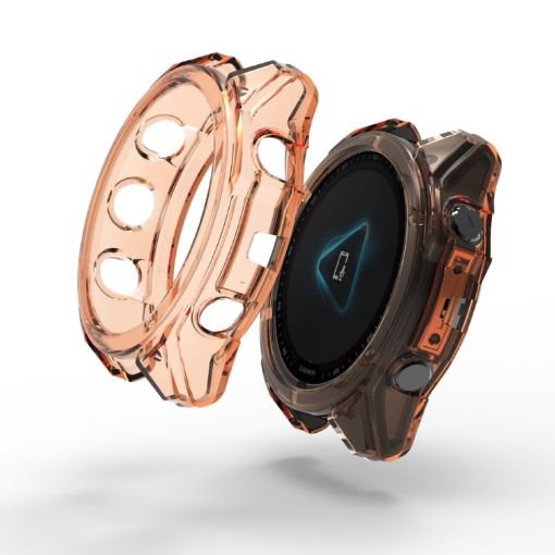 Garmin Fenix 8 AMOLED 51mm Protective Case - Transparent Orange - 1