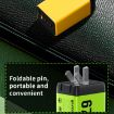 WK WP-U157 67W USB-C/Type-Cx2 Fast Charger EU Plug Yellow - 9