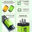 WK WP-U157 67W USB-C/Type-Cx2 Fast Charger - UK Plug (Green) - 5