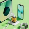 WK WP-U33 45W USB-C/Type-Cx2 GaN Fast Charger EU Plug Green - 8