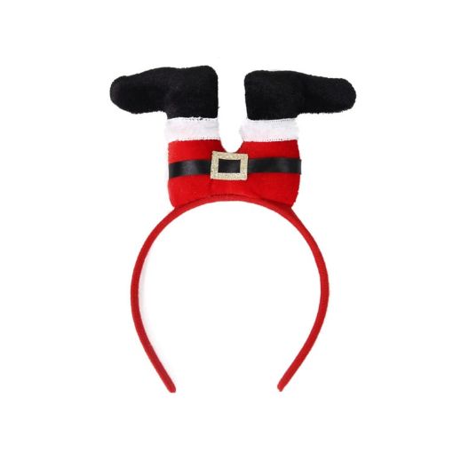 3D Cartoon Christmas Headband - Santas Legs - 1
