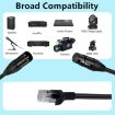 XLR 3 Pin Female to RJ45 Male Cable for DMX-CON Controller, 30cm Black - 5