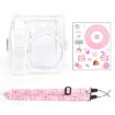 Fujifilm Instax Mini SE Photo Bag Crystal Case Pink Cat - 1