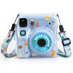 Fujifilm Instax Mini SE Photo Bag Crystal Case with Shoulder Strap - Blue Beach Travel - 4