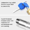 Outdoor Anti-theft Faucet with Lock - 4 Minute Alloy Sparkler - 7
