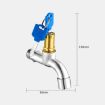 Outdoor Anti-theft 4 Minute Faucet: Key 304 Stainless Steel - 2