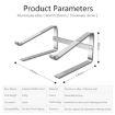 Aluminum Alloy Laptop Stand - Silver - 3