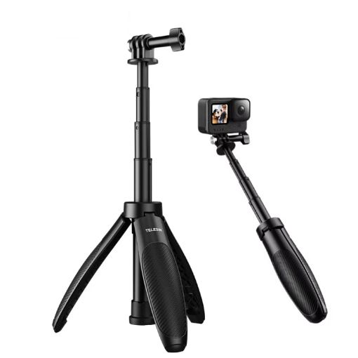 TELESIN Mini Selfie Stick Tripod 15-40cm Bracket for Sports Camera - 1