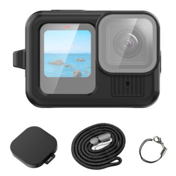 GoPro HERO13 Black Silicone Case Cover with Strap & Lens Cover - 1