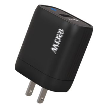 120W USB Fast Charger, US Plug (Black) - 1