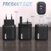 120W USB Fast Charger, US Plug (Black) - 2