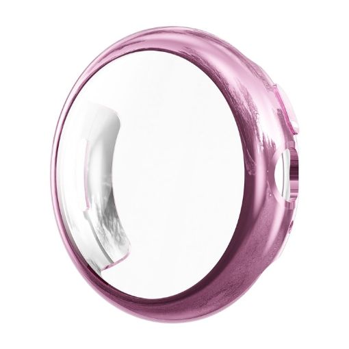 Google Pixel Watch 3 45mm Pink TPU Case with Screen Protection - 1