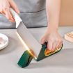 4 In 1 Knife Sharpener - Kitchen Quick Sharpening Tool (Green) - 2