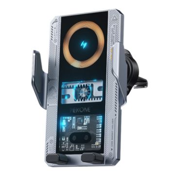 WEKOME WP-U208 15W Wireless Charging Car Holder (Grey) - 1