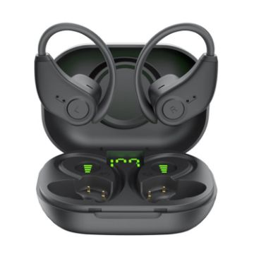 Bluedio S6 Sports Wireless Bluetooth Earphones - Black - 1