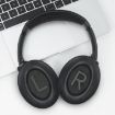 BOSE QC45 Headphone Sponge Earmuff Leather Cover - Black - 6