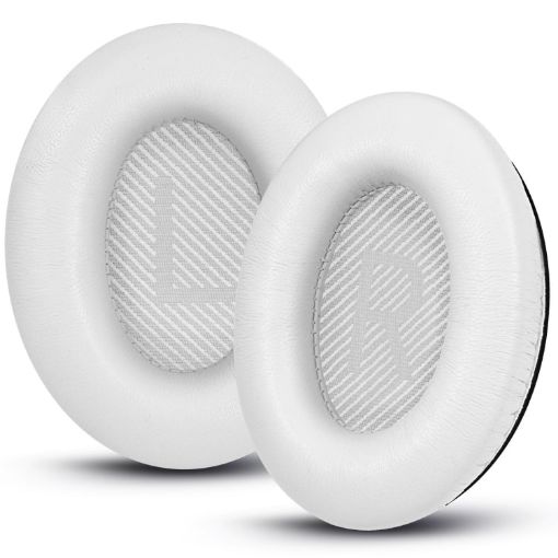 BOSE QC45 Headphone Sponge Earmuff Leather Cover - White - 1