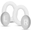 BOSE QC45 Headphone Sponge Earmuff Leather Cover - White - 2