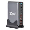 YMX-320W GaN 320W USB x 4 Fast Charger EU Plug Grey - 2