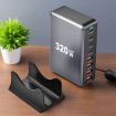 YMX-320W GaN 320W USB x 4 Fast Charger - UK Plug (Grey) - 6