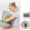 Portable Inflatable Lumbar Support Pillow for Airplane Sleeping - 4