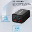 2A2C-100W GaN Pro 100W USB x 2 Fast Charger EU Plug Black - 7
