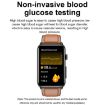 Smart Watch Ring ECG Temperature Heart Rate Blood Pressure Brown Leather - 9