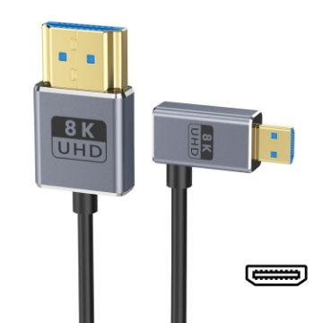 1.2m Coaxial Micro HDMI to HDMI Cable - 8K UHD 48Gbps Video Connection - 1
