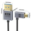 60cm Coaxial Micro HDMI to HDMI 8K UHD 48Gbps Video Cable - 2