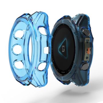 Garmin Fenix 8 Transparent TPU Frame Case (Blue) - 1