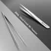 2UUL Hand Polished 3D Tweezer - Precision Stainless Steel Tool - 6