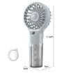 Yellow USB Rechargeable Handheld Misting Fan - Portable Hydration Fan - 3