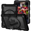 Samsung Galaxy Tab A9+ Silicone Hybrid PC Shockproof Tablet Case with Shoulder Strap - 2