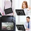 Samsung Galaxy Tab A9+ Silicone Hybrid PC Shockproof Tablet Case with Shoulder Strap - 9